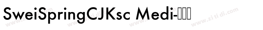 SweiSpringCJKsc Medi字体转换